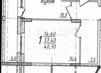 Продаю 1-комнатную квартиру, 40.7 м2, Владимир, проспект Строителей, 1к1, ЖК Факел