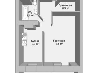 Однокомнатная квартира на продажу, 37.5 м2, Кировская область, улица Азина, 20