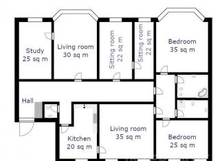 Сдается в аренду многокомнатная квартира, 381 м2, Москва, Поварская улица, 20, район Арбат