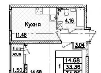 Продам 1-комнатную квартиру, 36.4 м2, Санкт-Петербург, муниципальный округ Сампсониевское, Лесной проспект
