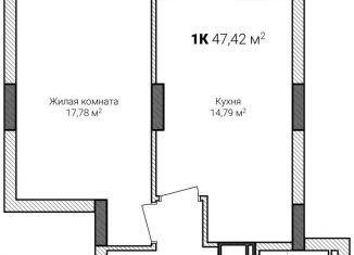 Продается 1-ком. квартира, 47.4 м2, Нижний Новгород, метро Горьковская