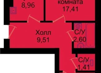 Продажа 2-комнатной квартиры, 52.5 м2, Калининград, ЖК Янтарный