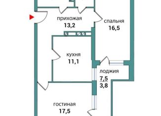 Продам 2-ком. квартиру, 69.3 м2, Самара, Съездовская улица, 11, ЖК Логика