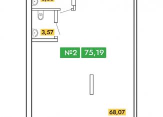Продам помещение свободного назначения, 75 м2, посёлок городского типа Молодёжное, улица Яшлык, 20