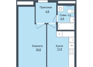 1-ком. квартира на продажу, 37.1 м2, Ижевск, ЖК Истории