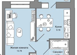 Продам 1-комнатную квартиру, 33 м2, село Первомайский