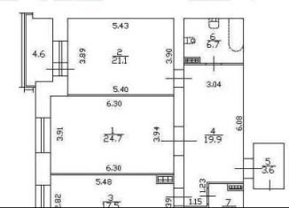 Продам 2-ком. квартиру, 98.7 м2, Санкт-Петербург, улица Бадаева, 6к1, метро Проспект Большевиков