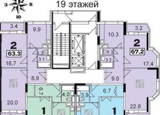 Продается 1-ком. квартира, 41.5 м2, Балашиха, ЖК 1 Мая, микрорайон 1 Мая, 26