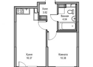 Продажа 2-комнатной квартиры, 36.2 м2, Санкт-Петербург, муниципальный округ Лахта-Ольгино