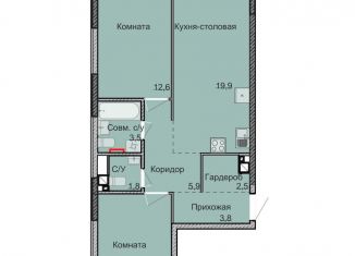 Продаю 2-комнатную квартиру, 62.8 м2, Ижевск
