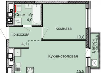 Продаю 1-комнатную квартиру, 34.8 м2, Ижевск