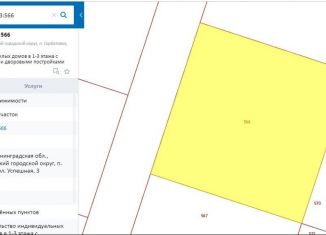 Продам участок, 12 сот., поселок Горбатовка, Успешная улица