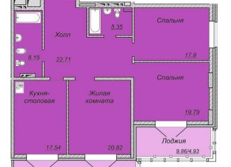 Продам 3-комнатную квартиру, 121.6 м2, Красноярск, Техническая улица, 2, Железнодорожный район