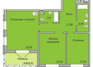 Продается трехкомнатная квартира, 110.5 м2, Красноярск, Техническая улица, 2, Железнодорожный район
