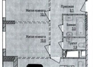 2-комнатная квартира на продажу, 52.1 м2, рабочий посёлок Новоивановское, бульвар Эйнштейна, 3