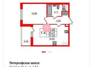 Продажа 1-комнатной квартиры, 35 м2, Анапа, улица Лермонтова, 116к1, ЖК Солнечный город