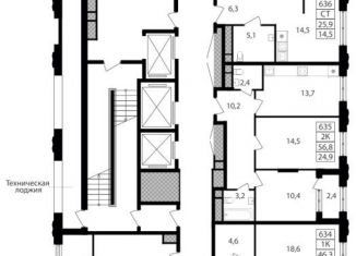 Продается квартира студия, 25.9 м2, Москва, метро Лесопарковая, Варшавское шоссе, 141