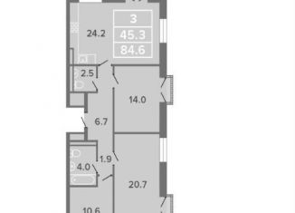 Продается 4-ком. квартира, 85.3 м2, Москва, Головинский район, Пулковская улица, 2