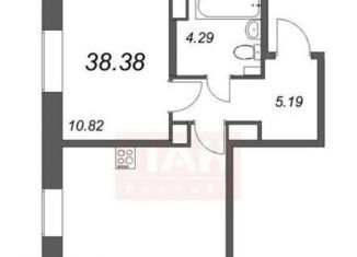 Продажа однокомнатной квартиры, 38.8 м2, Санкт-Петербург, жилой комплекс Живи в Рыбацком, к76.2, ЖК Живи в Рыбацком