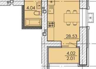 Продам однокомнатную квартиру, 41.3 м2, Пензенская область