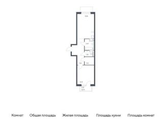 Продаю 1-комнатную квартиру, 48.7 м2, Ленинградская область