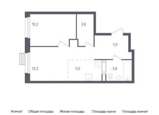 Однокомнатная квартира на продажу, 40.9 м2, Москва, проспект Куприна, 36к1
