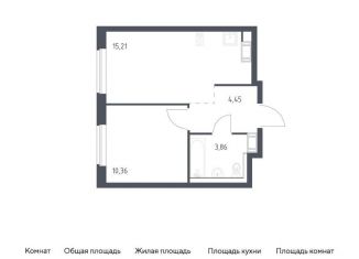 Однокомнатная квартира на продажу, 33.9 м2, Ленинградская область