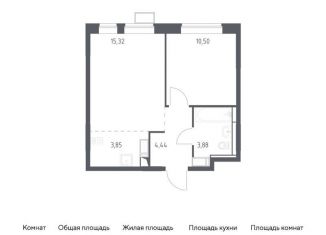 1-комнатная квартира на продажу, 38 м2, Москва, жилой комплекс Алхимово, 15
