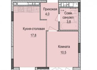Однокомнатная квартира на продажу, 36.1 м2, Татарстан