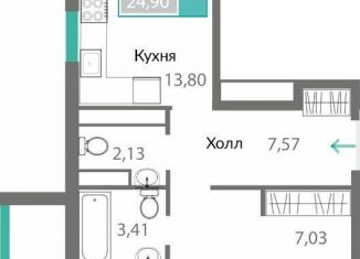 Продажа 2-комнатной квартиры, 64.2 м2, Крым
