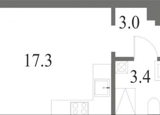 Продам квартиру студию, 23.7 м2, Санкт-Петербург, Петровский проспект, 9к2