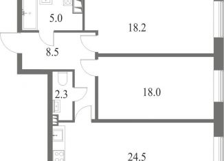 Продажа 2-комнатной квартиры, 76.5 м2, Санкт-Петербург, ЖК Нева Хаус, Петровский проспект, 9к2