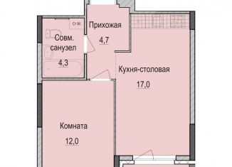Продам однокомнатную квартиру, 38 м2, Казань