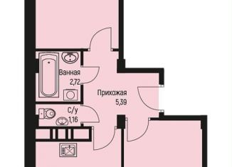 Продажа двухкомнатной квартиры, 48.7 м2, аул Новая Адыгея