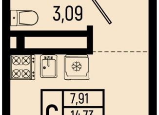 Продажа квартиры студии, 16.7 м2, село Небуг
