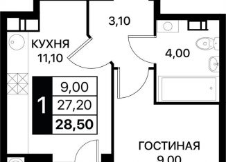 Продажа 1-комнатной квартиры, 28.5 м2, Ростовская область