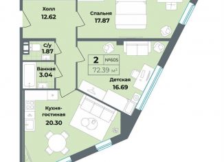 Продам 2-комнатную квартиру, 73.2 м2, Санкт-Петербург, метро Лиговский проспект