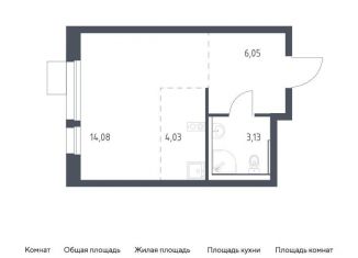 Квартира на продажу студия, 27.3 м2, Балашиха, жилой комплекс Квартал Авиаторов, к8