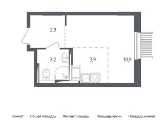 Продажа квартиры студии, 21.9 м2, Мытищи, жилой комплекс Мытищи Парк, к4