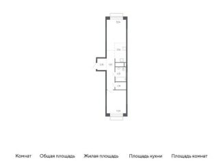 Продам однокомнатную квартиру, 47 м2, Балашиха, жилой квартал Новоград Павлино, к6