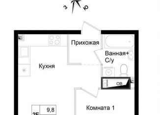Продажа 1-комнатной квартиры, 33.6 м2, Химки, улица имени К.И. Вороницына, 18к1