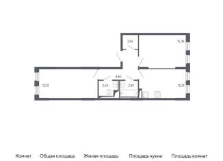 Продается 2-комнатная квартира, 56.2 м2, Москва, жилой комплекс Молжаниново, к2, метро Пятницкое шоссе