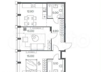 Продам двухкомнатную квартиру, 61 м2, Санкт-Петербург, Ипподромный переулок, 1к3, Ипподромный переулок