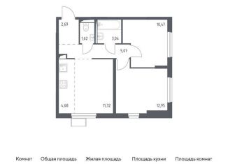 Продажа 2-комнатной квартиры, 51.8 м2, Москва, жилой комплекс Остафьево, к14