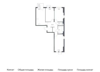 Продаю 3-комнатную квартиру, 77.8 м2, Москва, жилой комплекс Остафьево, к15