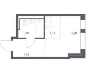 Квартира на продажу студия, 25.8 м2, Москва, метро Пятницкое шоссе, жилой комплекс Молжаниново, к1