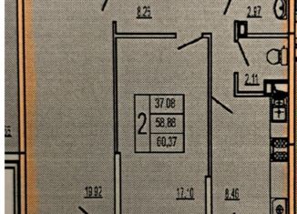 2-комнатная квартира на продажу, 60 м2, Краснодар, Командорская улица, 9к2, ЖК Символ
