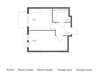 Продается однокомнатная квартира, 34.2 м2, Московская область, Каширское шоссе - Молоково - Андреевское
