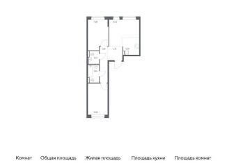 Продается трехкомнатная квартира, 59.9 м2, Санкт-Петербург, ЖК Живи в Рыбацком