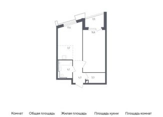 Продается 1-ком. квартира, 46.9 м2, Московская область, жилой комплекс Спутник, 23